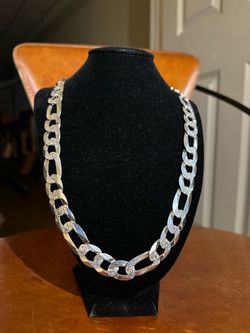 Sterling silver Figaro chain
