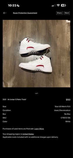 Jordan 12 Retro Twist Red