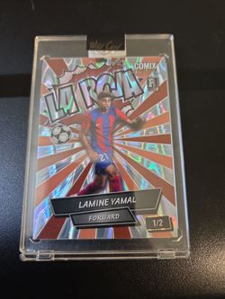 Lamine Yamal-Fwd-RC-Barcelona•2024 WC Comix-Platinum-La Roja•Cracked Ice-1/2