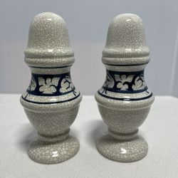 Dedham Pottery Crackleware Rabbit Salt and Pepper Shakers - by The Potting Shed