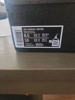 Air Jordan 4 Retro Black Cat Size 8.5