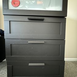 (SOLD AS IS) Black IKEA Dresser (SOLD AS IS)