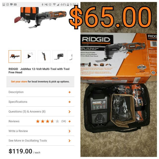 Tool, Battery & Charger