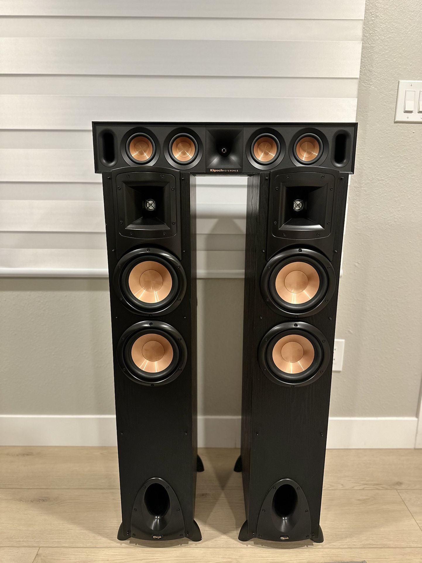 Klipsch F-200 Speakers and R-30C Center Channel