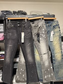 Purple Flare Jeans 
