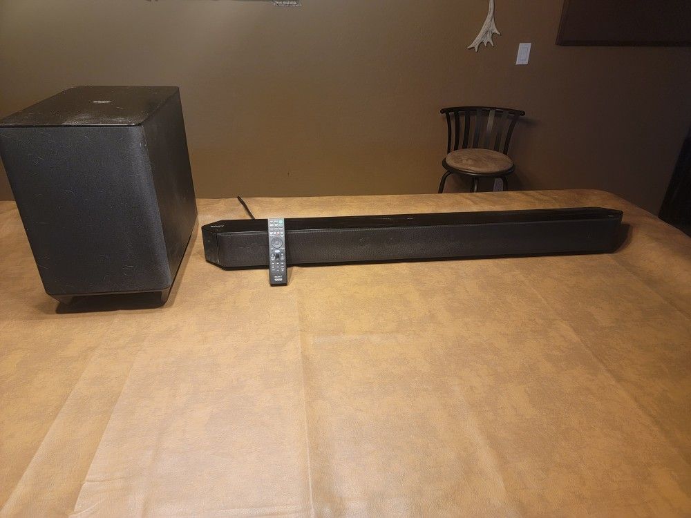 Sony Soundbar And Subwoofer