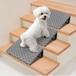 New 3pk Dog Ramp for Stairs, Non-Slip Dog Stairs, Low-Angled Pet Ramps for Small Dogs and Cats, Medium Dogs, Step and Stair Assist for Injured and Old