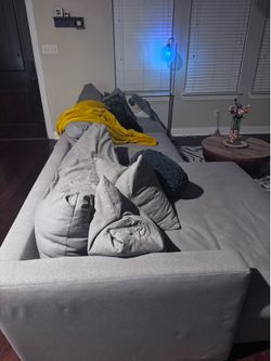 Grey Living Spaces Couch