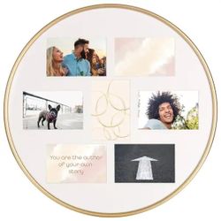 Gold Round Collage Picture Frame!  (set of 2)