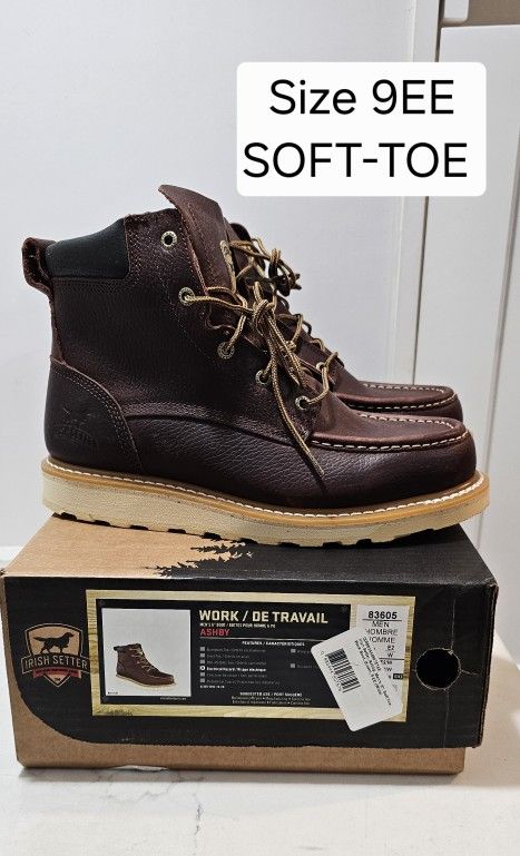 Red Wings Irish Setter Soft Toe Boots Size 9EE
