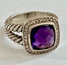 David Yurman sterling sliver 925 ring  size 10