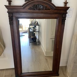 Antique German Mirror 