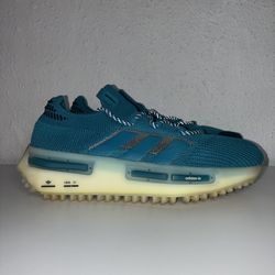 Adidas NMD S1 Men's Size 9.5 Teal Blue Athletic Sneakers Active Running Gym Shoe