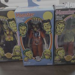 Monster Figurines  Set Of 5 