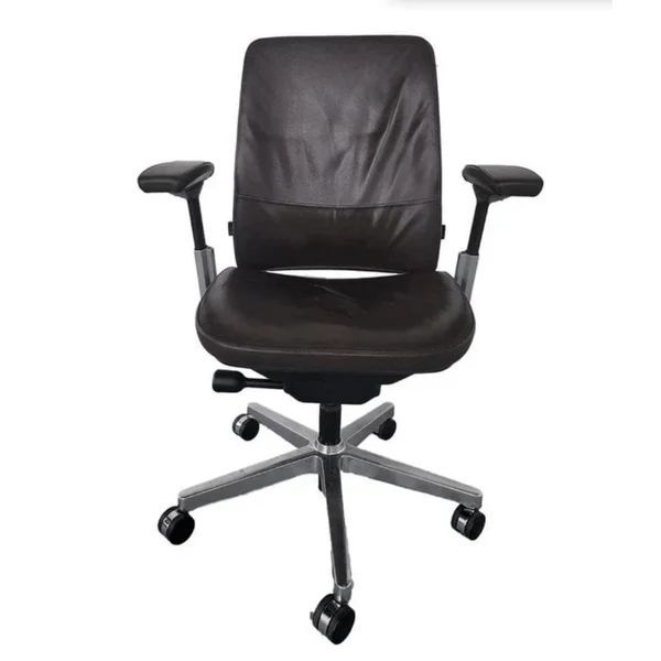 Steelcase Amia Executive Ergonomic Office Chair (Brown Leather)