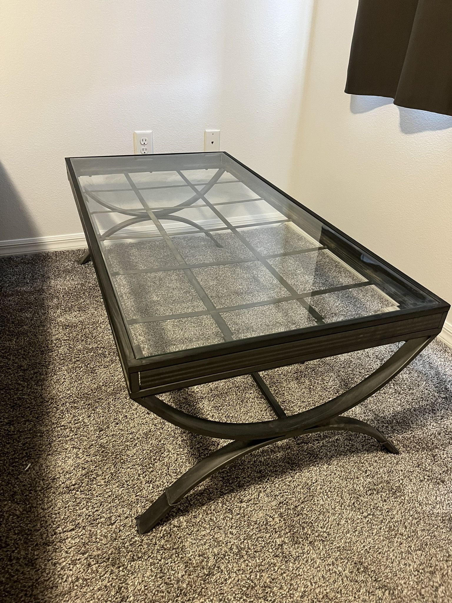 Glass Coffee Table Set