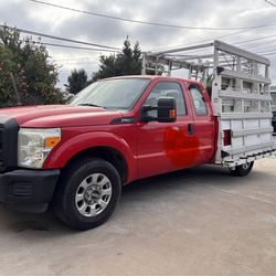 Ford f250 with  rack for glass