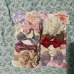 Elly & Emmy 10pc Headwraps baby girl headbands 
