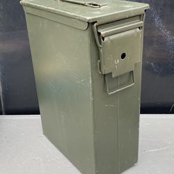 Vintage Military Army Ammo Can Storage Box ~ Large Size