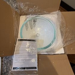 Translucence Round 19mm Tempered Glass Vessel Sink, Transparent Crystal