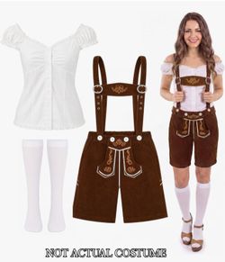 Halloween Costume Female Octoberfest Lederhosen