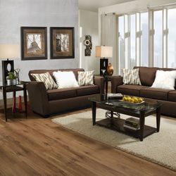 Gorgeous Nice Chocolate Couch And Loveseat 