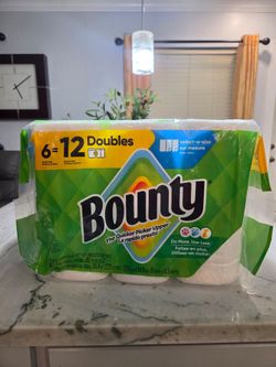 Bounty Paper towels 6=12 $10
