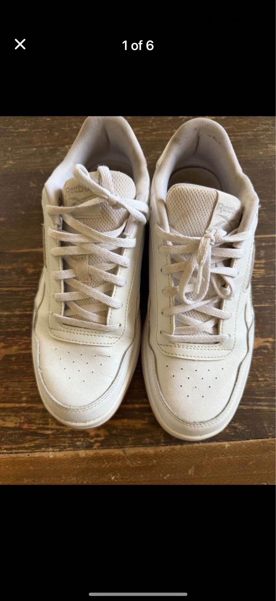 Reebok white shoes size men’s 9.