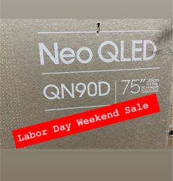 SAMSUNG 75-Inch Class Neo QLED 4K QN90D Series Quantum HDR+, Dolby Atmos, Object Tracking Sound+, Anti-Glare, Gaming Hub, Q-Symphony, Smart TV with Al