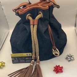 Michael Kors Denim Bucket Purse 