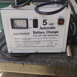 Shop rider 5 amp automatic 24 V battery