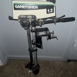Vintage Sears Roebuck Gamefisher 1.2 hp Outboard Motor 2-Stroke