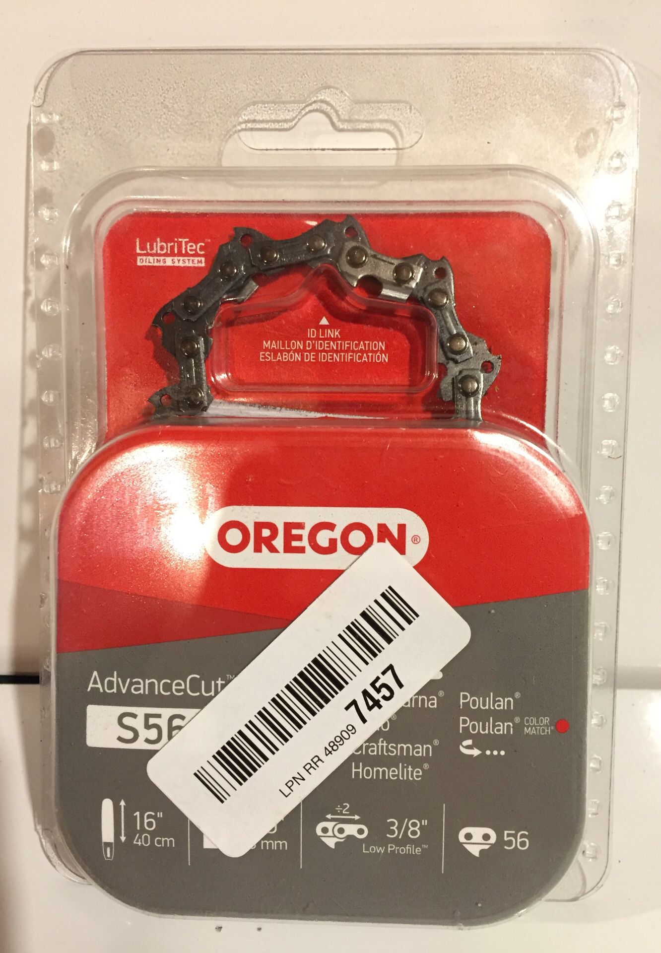 Oregon S56 Advance Cut 16" chainsaw blade