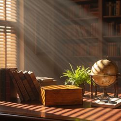 Vintage Burl Wood Humidor Box – Super Seal Cedar Interior, Luxury Collectible Chest