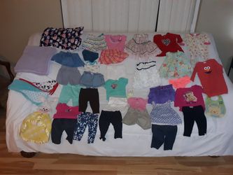 Girl's 3-6 Months - 37 pieces LOT! Clothing Bundle Deal!