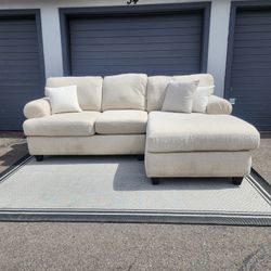 Beige Sectional Couch 