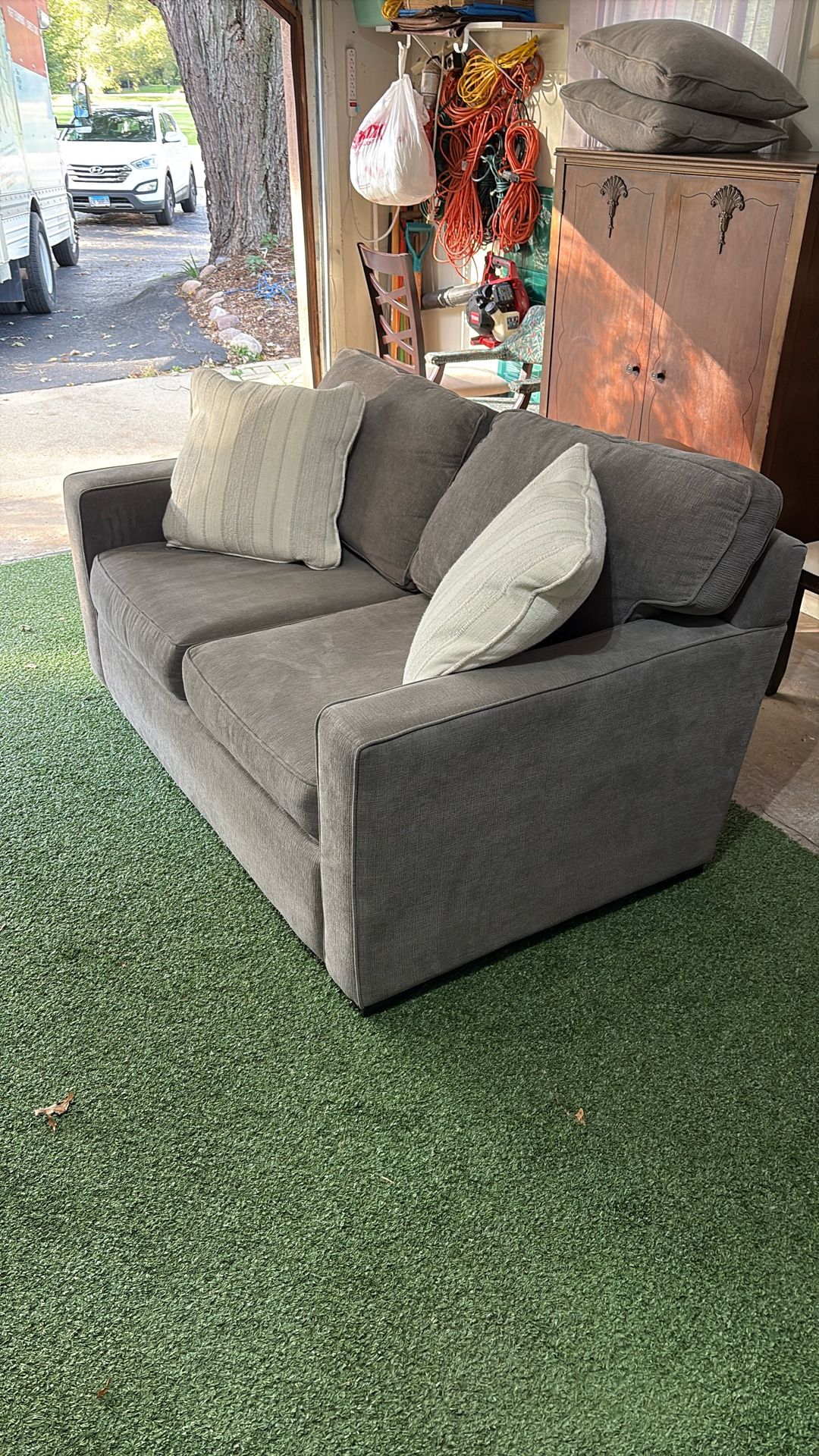 Beautiful Gray Love Seat/Couch