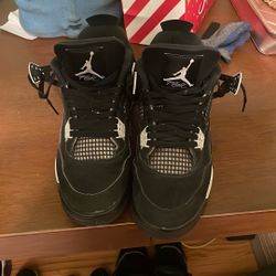 Jordan 10.5 Black And White Thunders