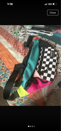 New Checkered Fanny Pack style Crossbody Bag purse