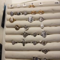 Religious Sterling Silver Rings