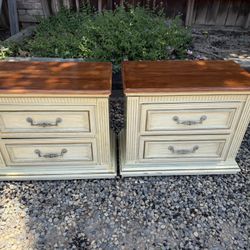 Vintage matching bedside tables