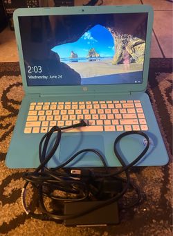 HP Stream 14" Laptop - Aqua Blue (Includes Charger) - Great Condition!