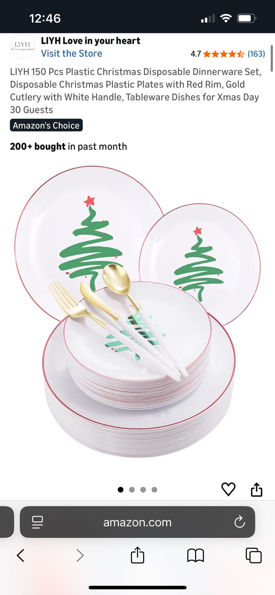 Christmas Dinnerware Utensils Plates Decor