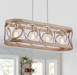 Modern Farmhouse  Kitchen Island Chandelier  4-Light Antique