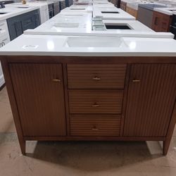 48" Wood Bathroom Vanity with Top & Sink for $1250