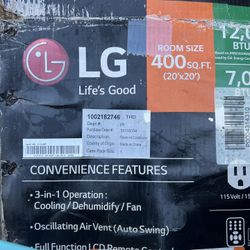 LG Window AC Unit - Barely Used 