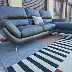 Modern Gray Grey Sectional Couch / Sofa -  Delivery +$30