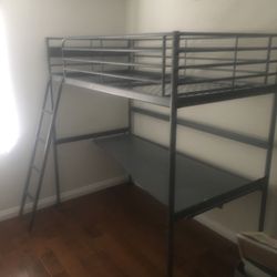 Twin Size Bunk Bed Desk
