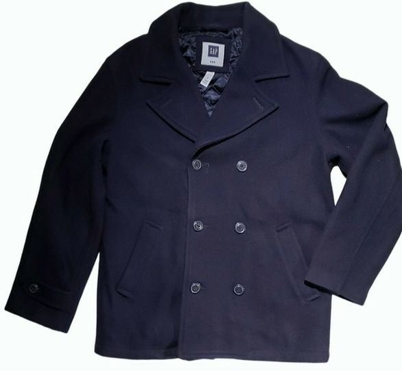 Gap Men's Classic Wool Peacoat Blue S