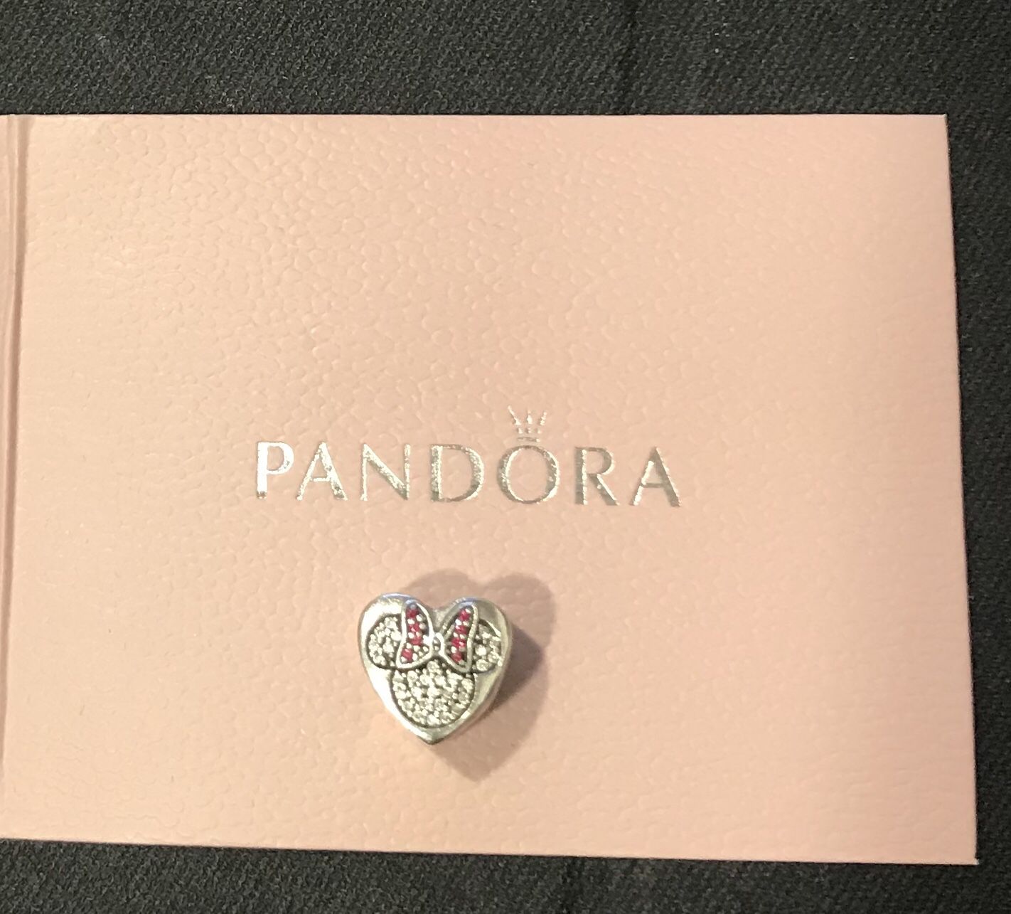 Mickey and Minnie Mouse Icon Heart Charm by Pandora